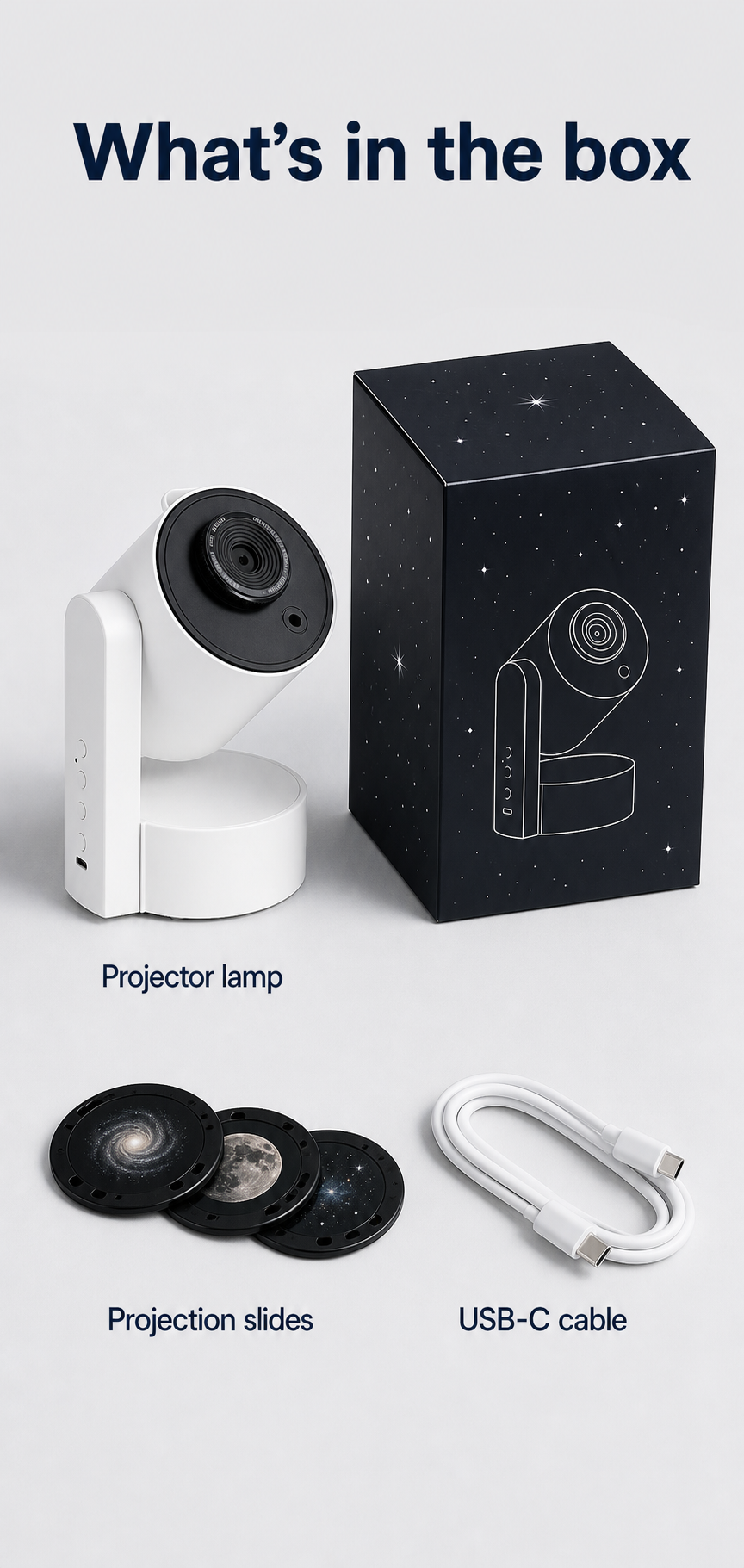 Galaxy projector box contents